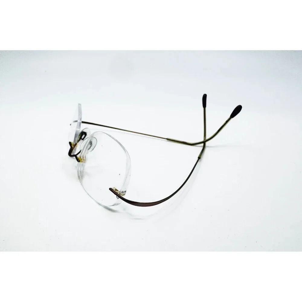 Silhouette Eyeglasses Unisex Brown Rimless Titanium Frame 51-17 140